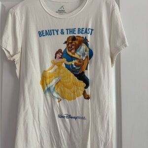 Hanes Women’s Beauty & The Beast Graphic Tee - White Size L